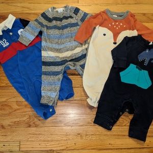 4 Gap one piece outfits 3-6 months